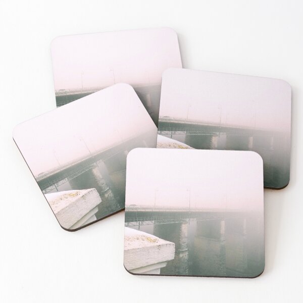 Item preview, Misty bridge leading to nowhere over the Canyon designed and sold by helenkaiy.