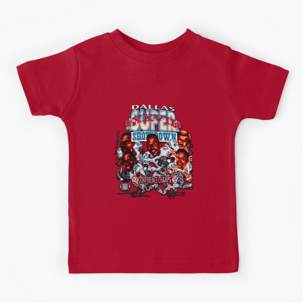 Dallas Cowboys Vintage Art Kids T-Shirt