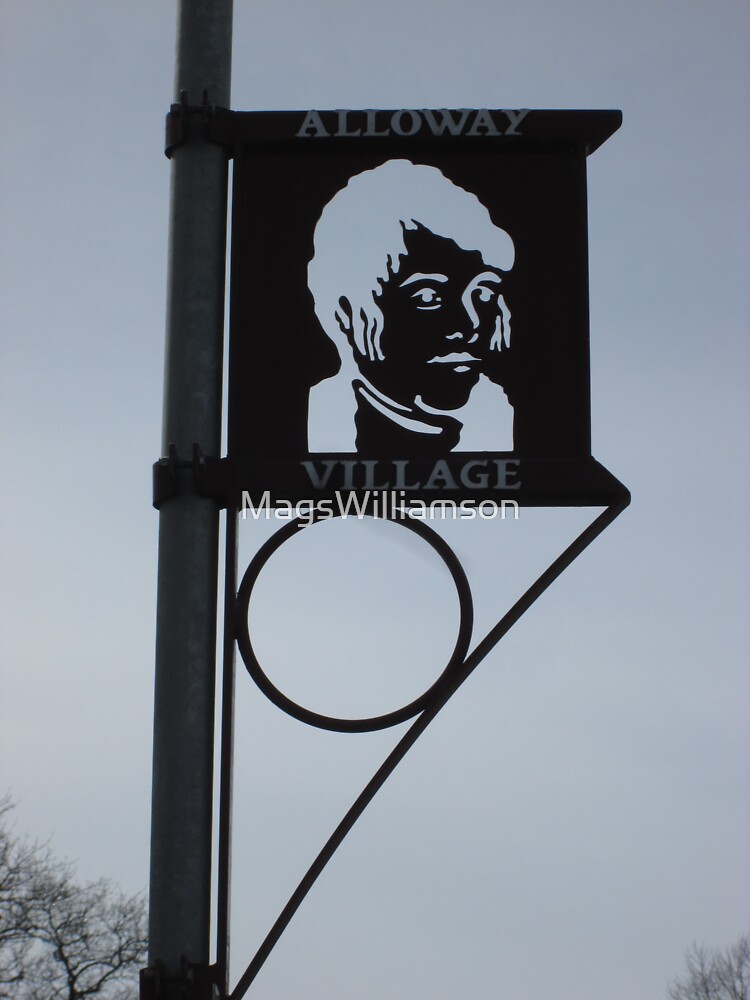 "Alloway Village Signpost" Sticker for Sale by MagsWilliamson Redbubble