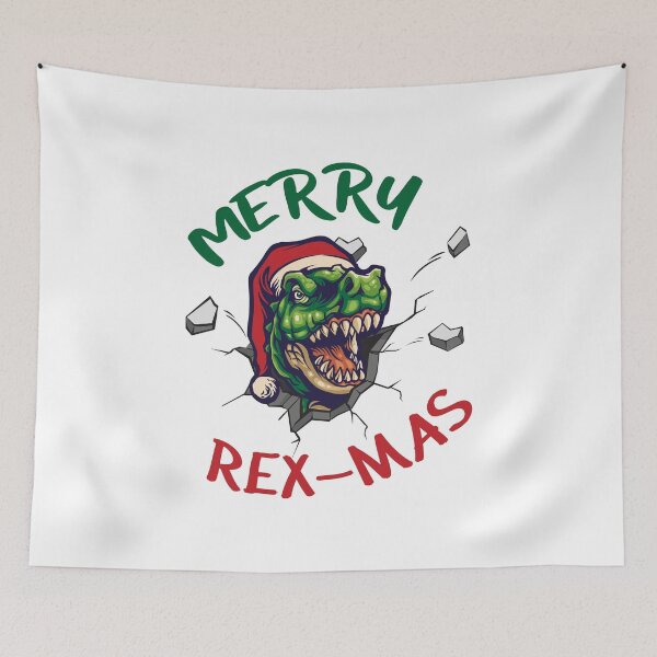 Item preview, Merry Rex-Mas T-Rex Christmas Funny Santa Dino designed and sold by OmmeDesigns.