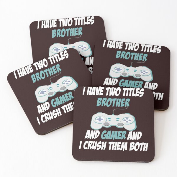 Item preview, I Have Two Titles Brother Funny Gamer Video Games Funny Gift designed and sold by Sarah38.