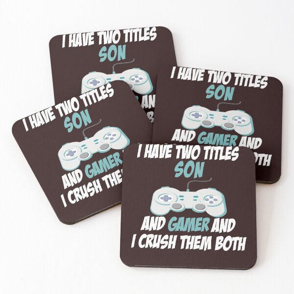 Item preview, I Have Two Titles Son Funny Gamer Video Games Funny Gift designed and sold by Sarah38.