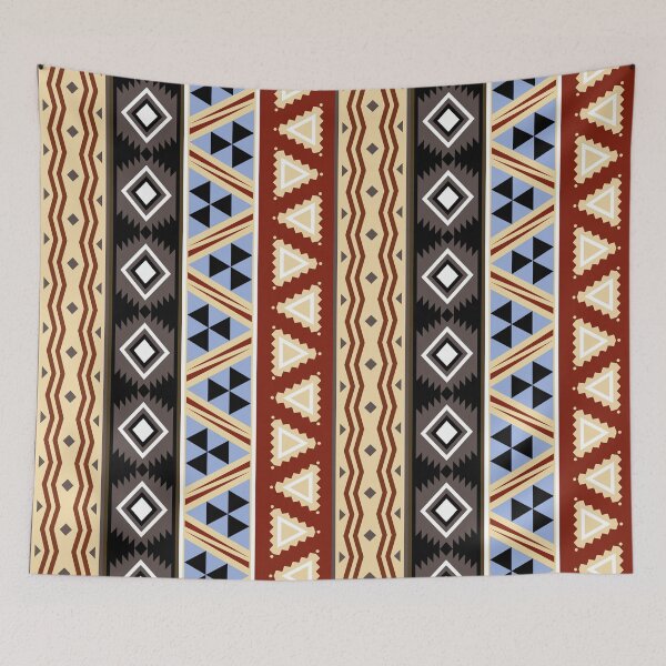 Item preview, Traditional tribal print, Tribal ethnic pattern seamless stripes symbols designed and sold by mashmosh.