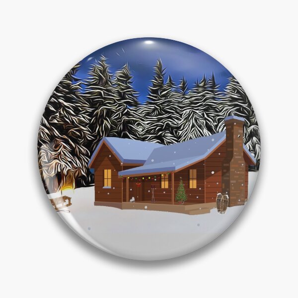 Artikelvorschau, Mittelgroße Hütte und Miniatur-Weihnachtslandschaft entworfen und verkauft von DAscroft.