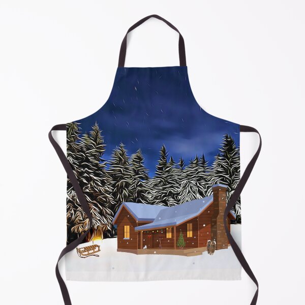 Item preview, Medium sized cabin and miniature Christmas landscape designed and sold by DAscroft.