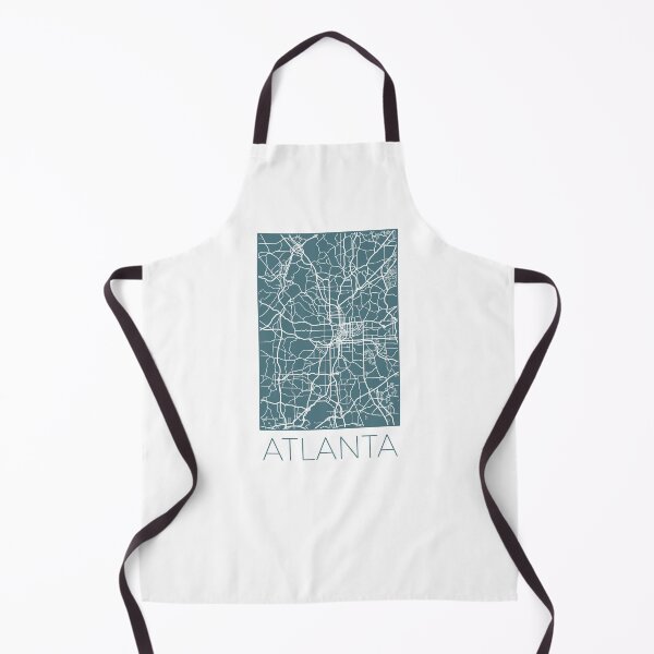Item preview, Atlanta Street Map White and Blue designed and sold by HelloGentry.