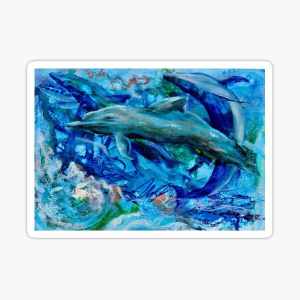 Dolphin Play Sticker