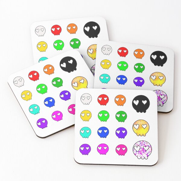 Item preview, Rainbow Skull Sticker Pack designed and sold by MaryAreWe.