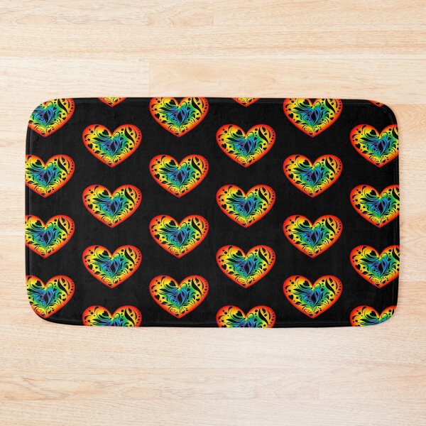 Item preview, Shining rainbow heart with a pattern designed and sold by helenkaiy.