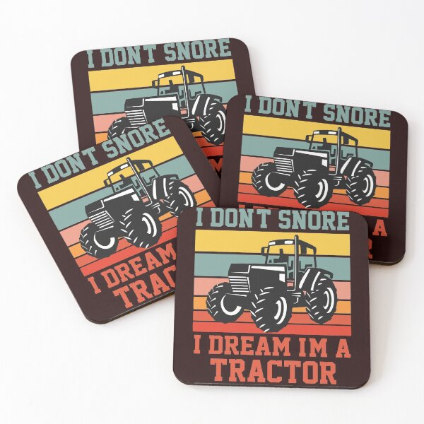 Item preview, I Don't Snore I Dream I'm a Tractor Retro Vintage Tractor  designed and sold by Sarah38.
