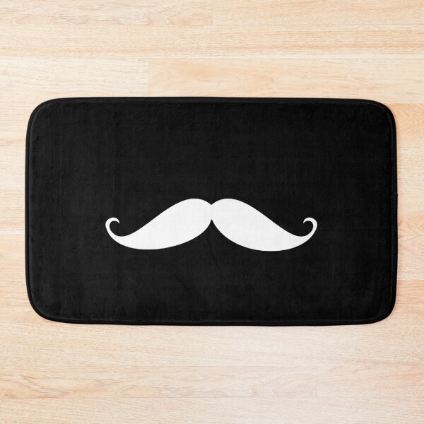 Item preview, Classic White and black outline moustache designed and sold by Deegital18.