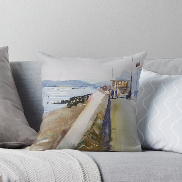 Item preview, Exmouth seafront River Exe watercolour painting designed and sold by MikeJory.