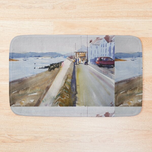 Item preview, Exmouth seafront River Exe watercolour painting designed and sold by MikeJory.