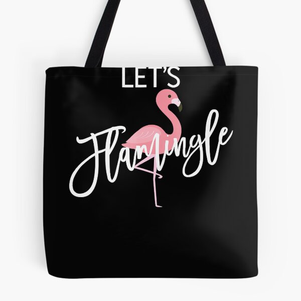 Item preview, Lets Flamingle Shirt With Flamingo Script designed and sold by TylerKay.
