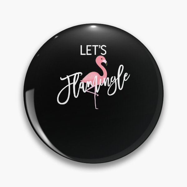 Item preview, Lets Flamingle Shirt With Flamingo Script designed and sold by TylerKay.