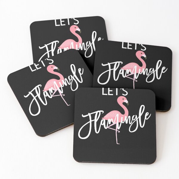 Item preview, Lets Flamingle Shirt With Flamingo Script designed and sold by TylerKay.