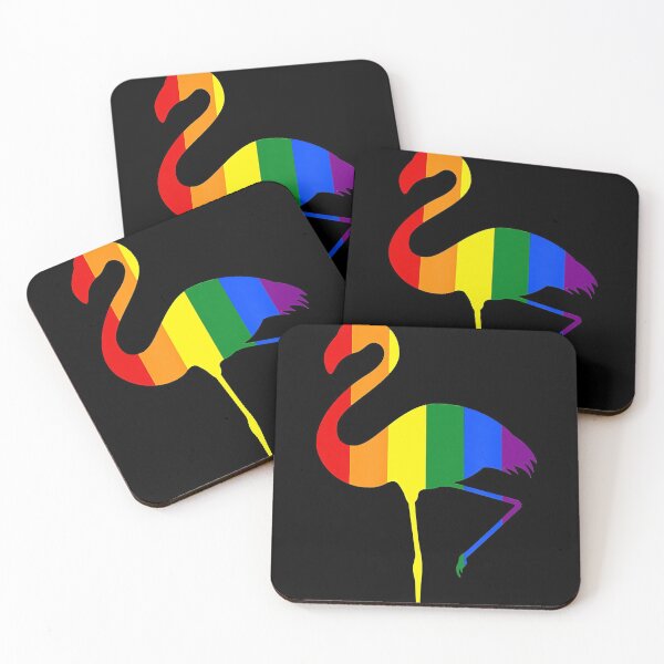 Item preview, LGBT Pride Colors Flamingo T-Shirt - Rainbow Flamingo Pride designed and sold by TylerKay.