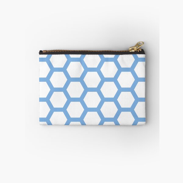 Item preview, Preppy 1980s Blue Aqua Honeycomb Pattern designed and sold by IamTrending.
