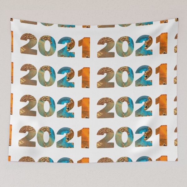 Item preview, 2021 orange, gold and teal shimmer texture design designed and sold by NataPrando.