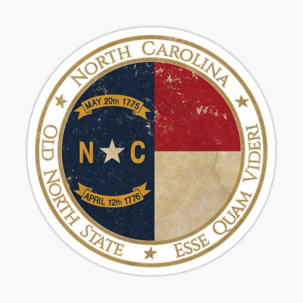 Item preview, Vintage North Carolina USA United States of America American State Flag designed and sold by DragonXX.