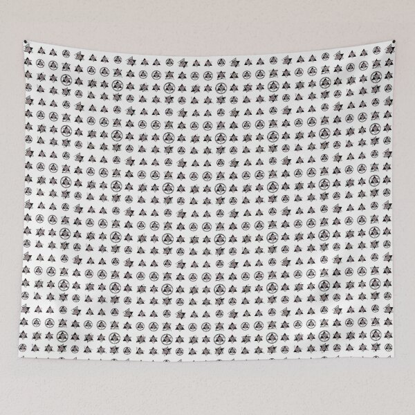 Item preview, Star Pattern - Red and Black Triangles within stars of black pen.   designed and sold by BDLVandFriends.