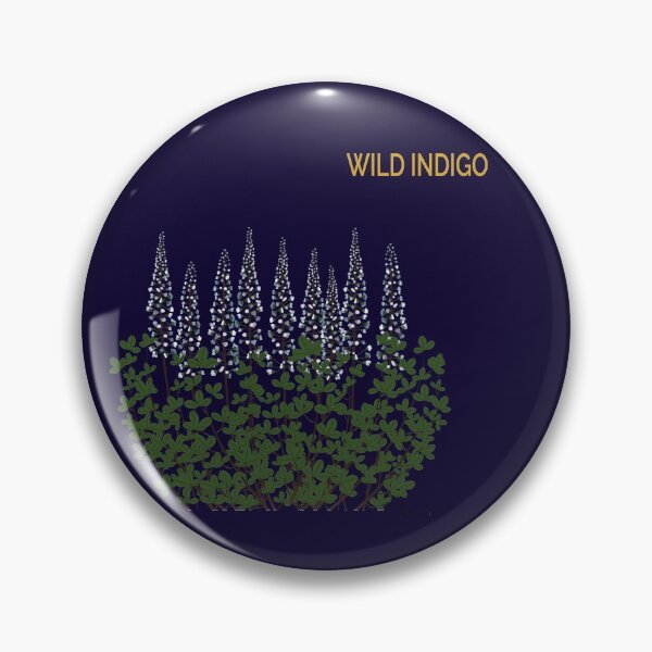 Item preview, Wild Indigo on indigo designed and sold by YouAreHereArt.