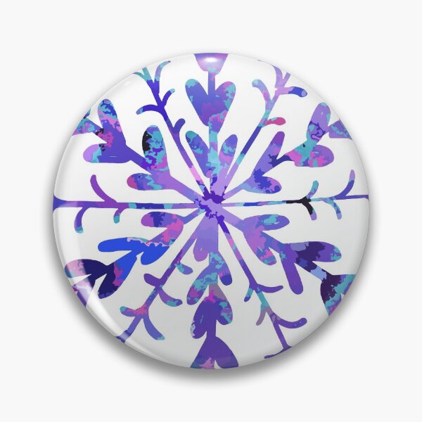 Item preview, Winter Christmas snowflake in blue and purple designed and sold by Kristellabeauty.