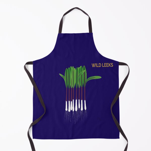 Item preview, Wild Leeks on indigo designed and sold by YouAreHereArt.