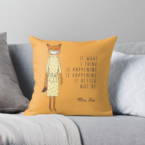 Wes Anderson Movies Throw Pillow