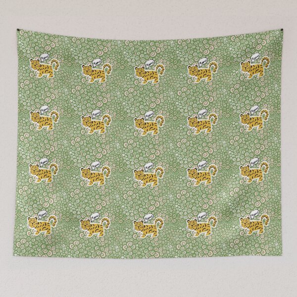 Item preview, Meowing Tiger Pattern  designed and sold by DukaDevi.