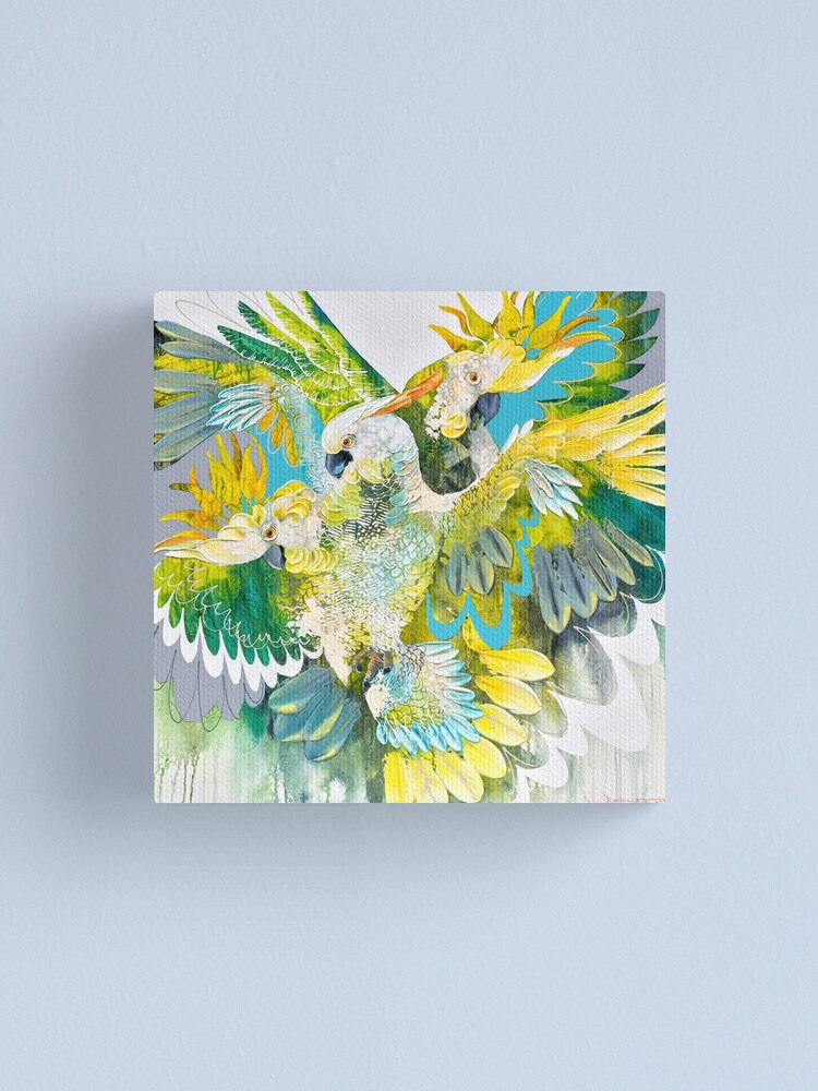 "Cockatoo party" Canvas Print for Sale by degillett Redbubble