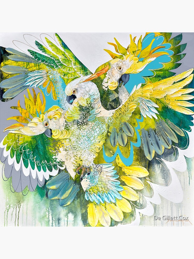"Cockatoo party" Canvas Print for Sale by degillett Redbubble