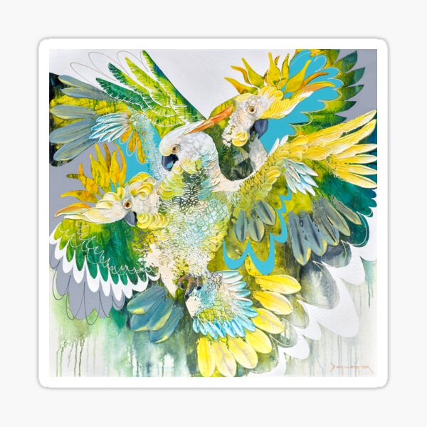 Cockatoo party Sticker
