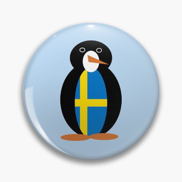 Item preview, Swedish Flag Penguin designed and sold by AuntieShoe.