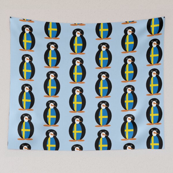 Item preview, Swedish Flag Penguin designed and sold by AuntieShoe.