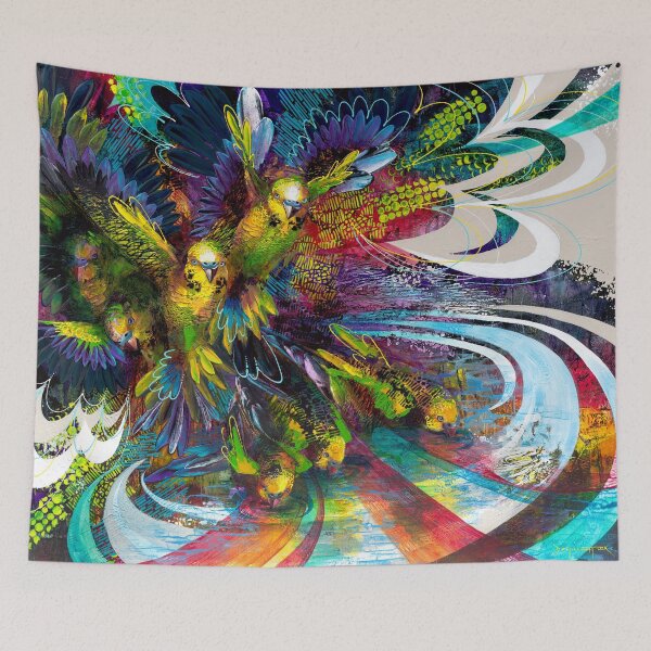 Item preview, Startled flight designed and sold by De Gillett Cox.