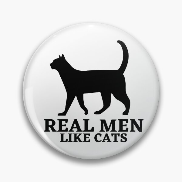 Item preview, Real Men like Cats, Husband ,Dad Gift ,love Funny Geek , Mens Womens Ladies Youth Kids Cat Kitten Meow,black and white designed and sold by Orgoss.