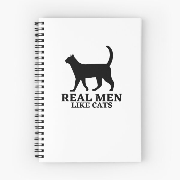 Item preview, Real Men like Cats, Husband ,Dad Gift ,love Funny Geek , Mens Womens Ladies Youth Kids Cat Kitten Meow,black and white designed and sold by Orgoss.