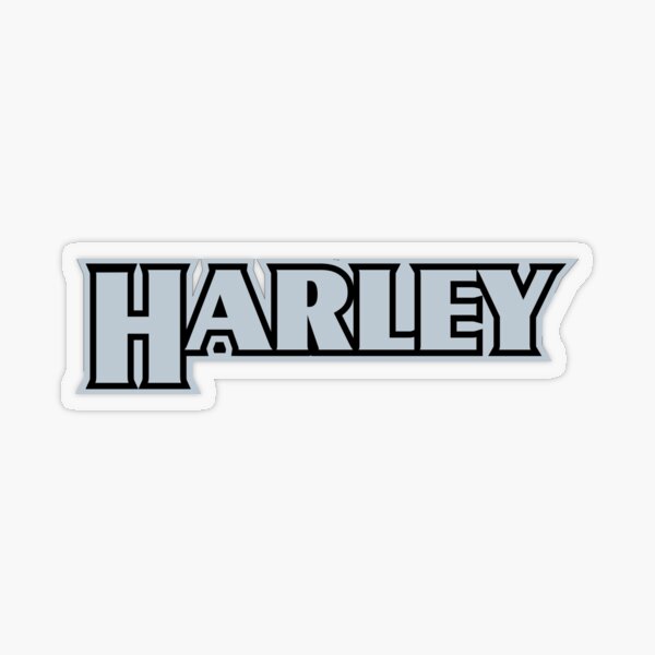Harley-Davidson logo typographie Sticker transparent