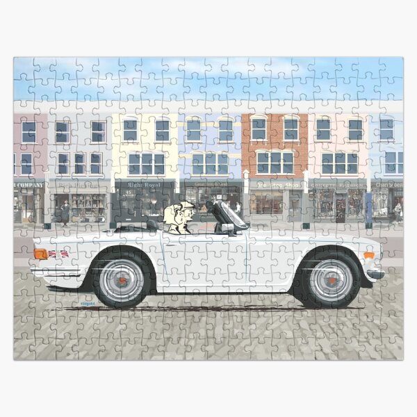 White color TR6 – the Classic British Sports Car Jigsaw Puzzle