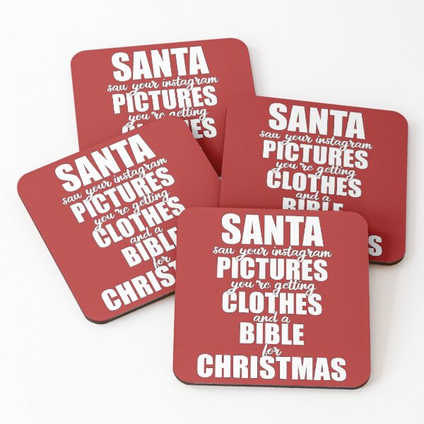 Item preview, Santa Saw Your Instagram Pictures designed and sold by JustCreativity.
