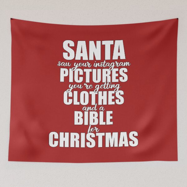 Item preview, Santa Saw Your Instagram Pictures designed and sold by JustCreativity.