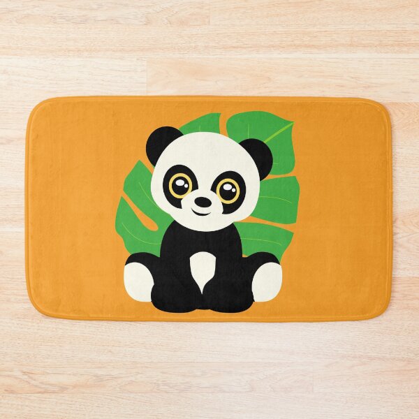 Item preview, Cute Panda Baby with Green Leaf  designed and sold by SunfullyYours.