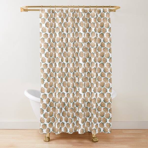 Ocean and Sea shells scallops Shower Curtain