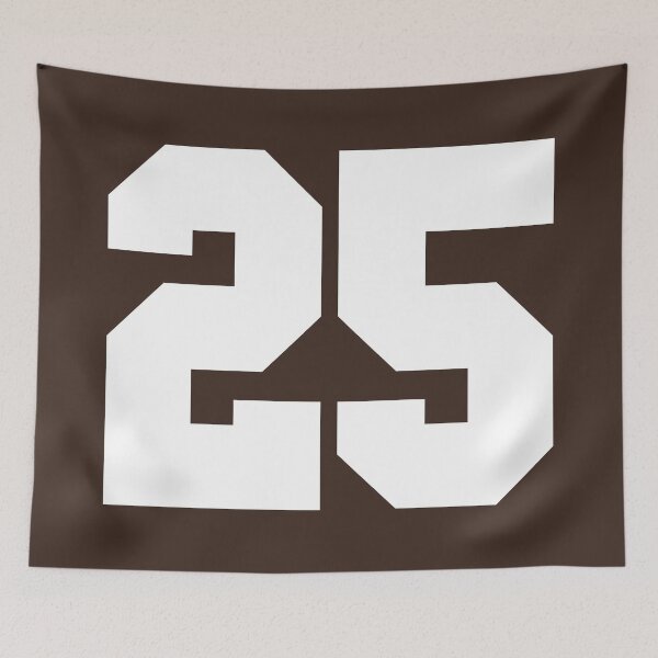 Item preview, 25 Number Cleveland Sports Twenty-Five Brown Jersey designed and sold by HelloFromAja.