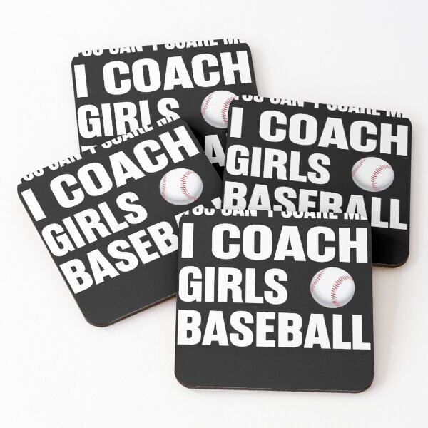 Artikelvorschau, Coach Girls Baseball - You cant scare me entworfen und verkauft von NorthShirt.