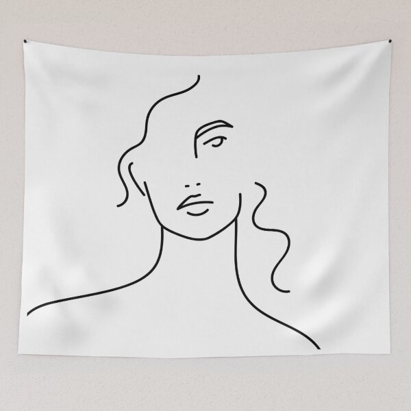 Item preview, Minimalistic Face Line Drawing designed and sold by MFR-.