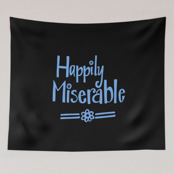 Item preview, Happily Miserable - Retro Blue Palette designed and sold by Squarebird.