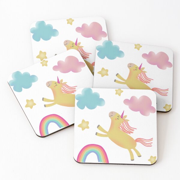 Item preview, Unicorn, rainbows and clouds designed and sold by MadaFaCose.