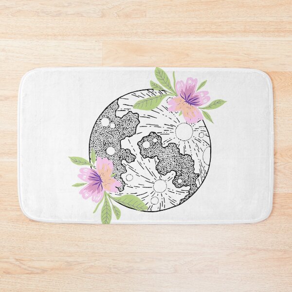 Item preview, Moonflower Pink Green designed and sold by BohoMoon.